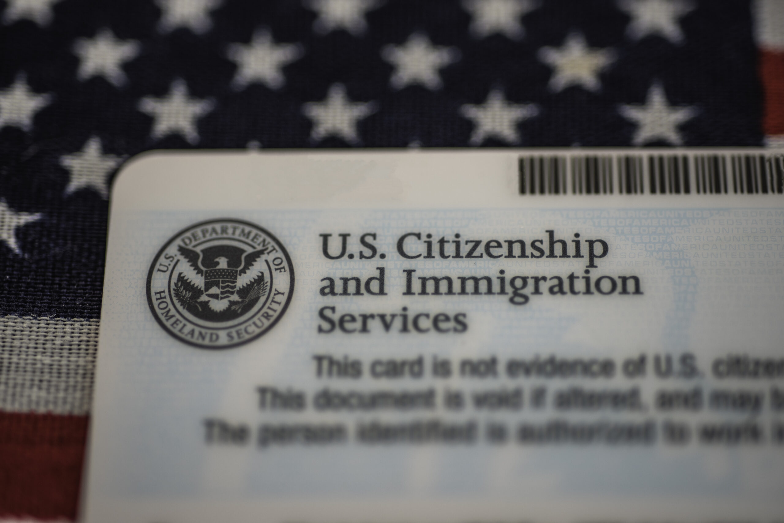 Photo of text which says U.S. Citizen and Immigration Services.
